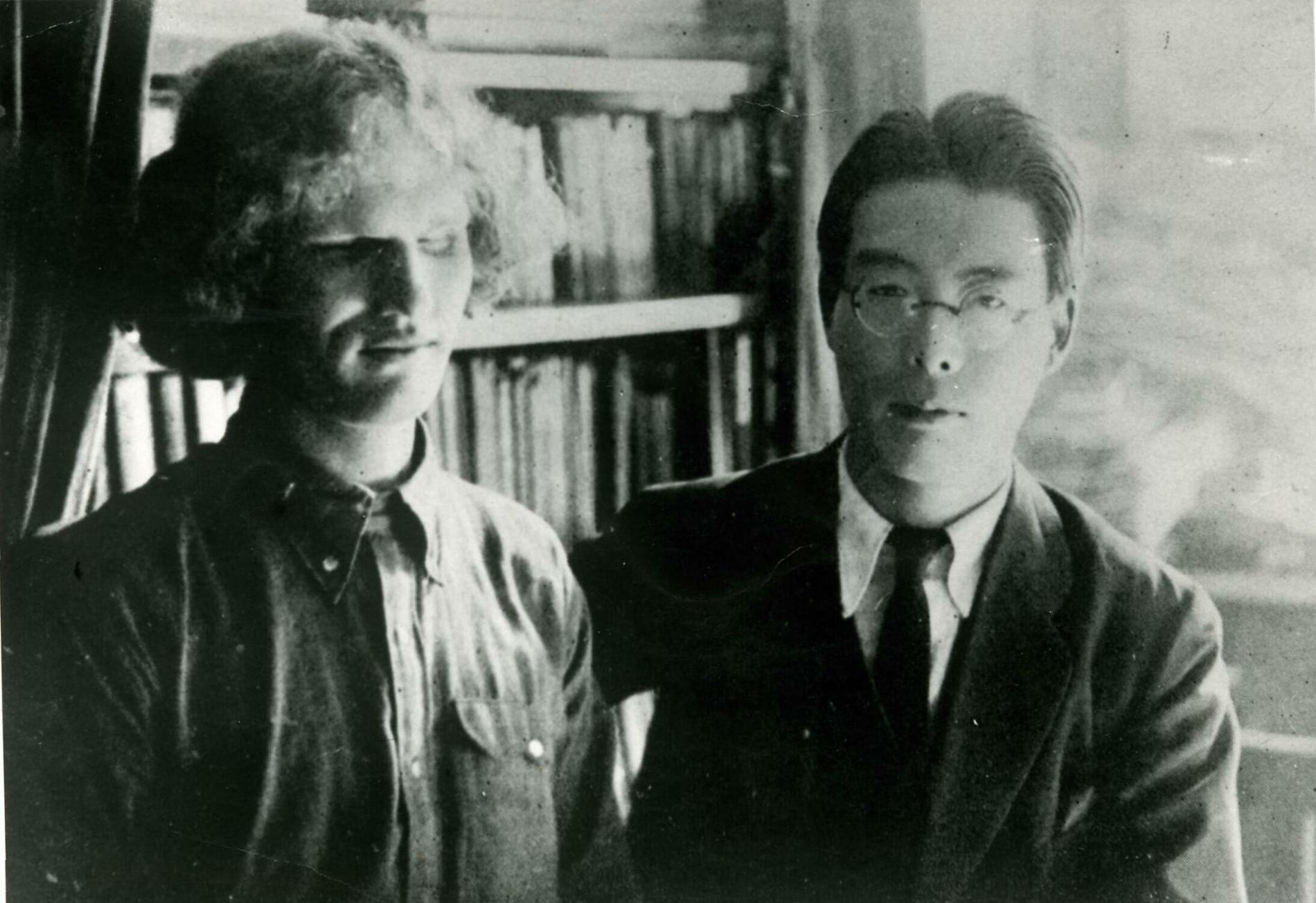 В.Я. Ерошенко и Фукуока Сэйити